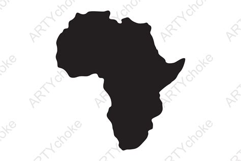 Africa Map Stencils