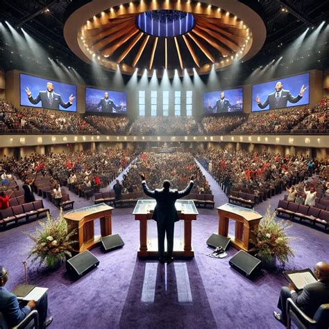 African American church service in Woodville, Georgia