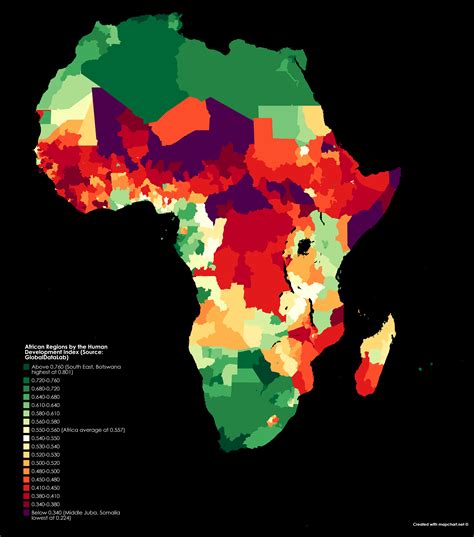 African HDI Map
