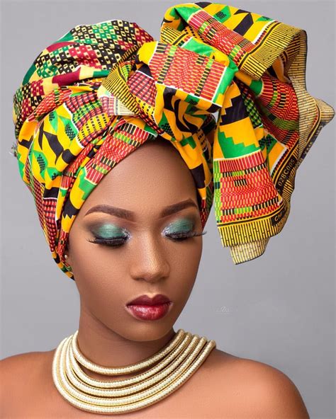 African Headwrap with Jewelry