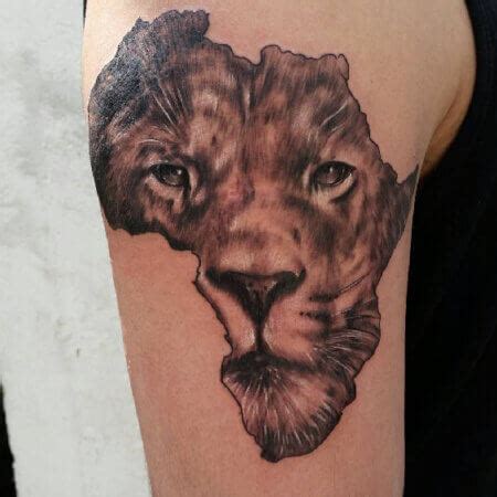 African Lion Tattoo