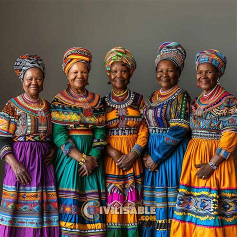 African women in traditional clothing