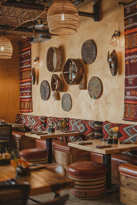 Aggies African Restaurant Interior