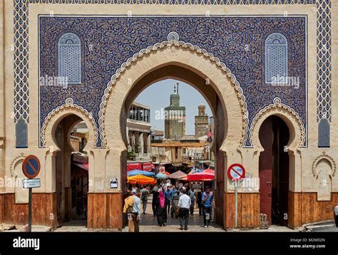 Bab Bou Jeloud gate in Fez