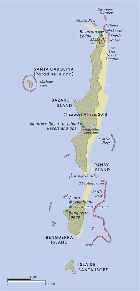 Bazaruto Archipelago Map