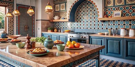 Blue Moroccan Kitchen