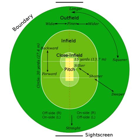 Cricket Field Diagram