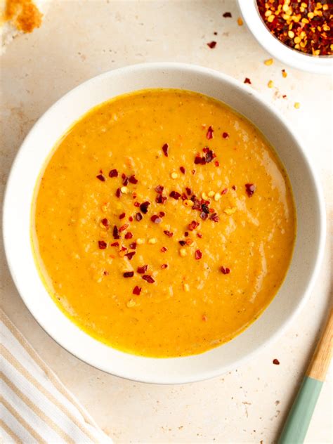 Curry Spiced Butternut and Sweet Banana Soup