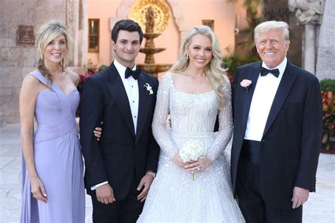 Donald Trump, Tiffany Trump and Michael Boulos