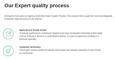 Expert Quality Process