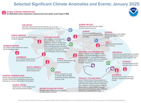Global climate events of January 2025