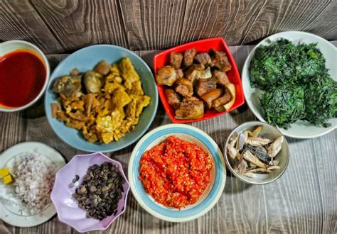 Ingredients for Efo Riro