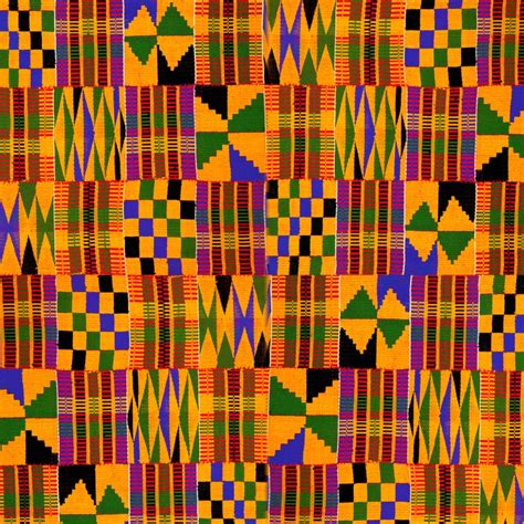 Kente cloth pattern