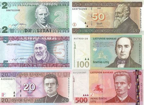 Lithuanian litas Banknotes