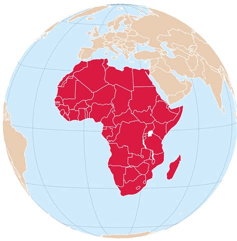 Location map of Africa