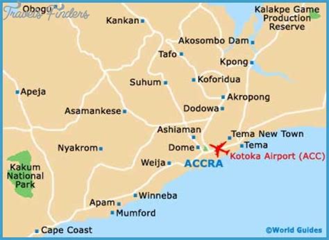 Map of Accra Attractions