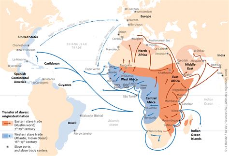 Map of African Slave Trade Routes
