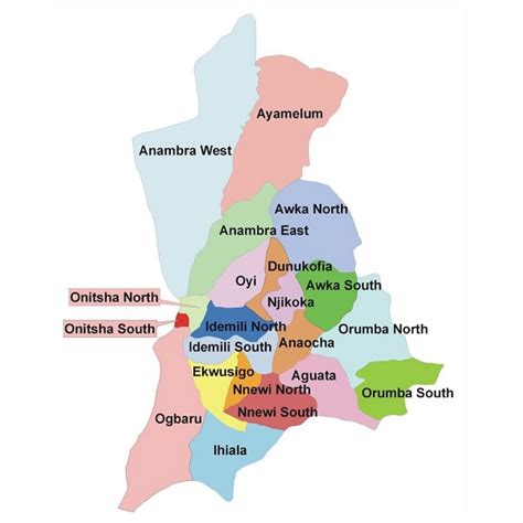 Map of Anambra State