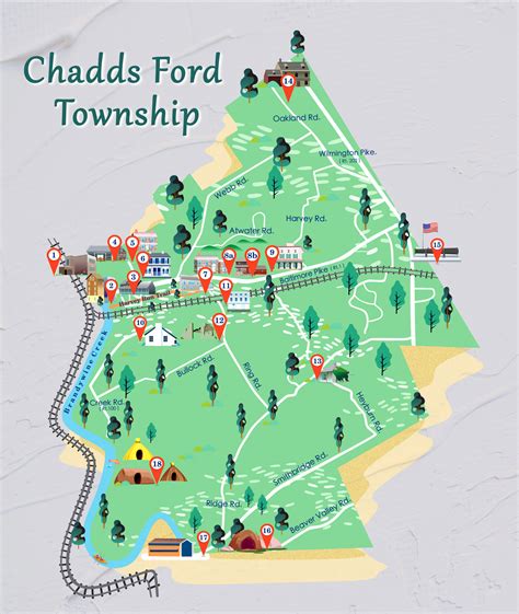 Map of Chadds Ford Township, Pennsylvania