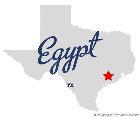 Map of Egypt, Texas