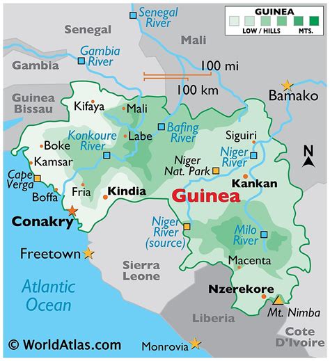 Map of Guinea