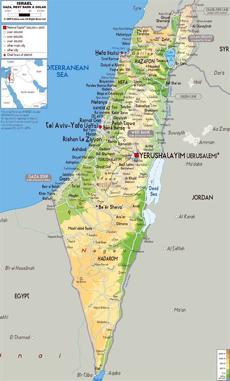 Map of Israel