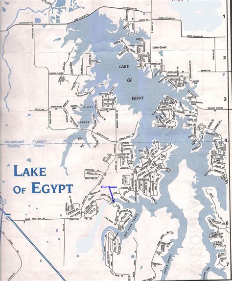 Map of Lake of Egypt