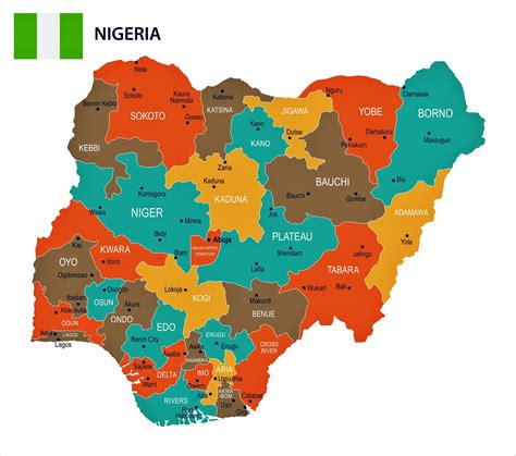 Map of Nigeria - Regions
