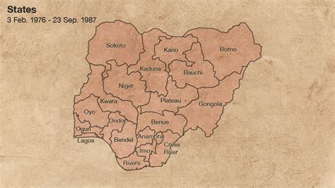 Map of Nigeria 1960