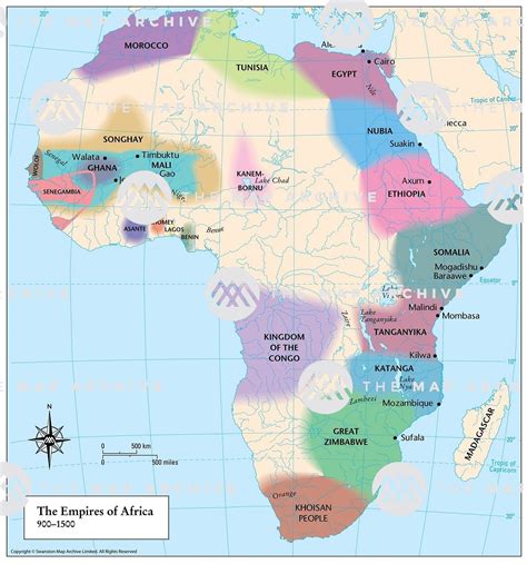 Map of Pre-Colonial African Empires
