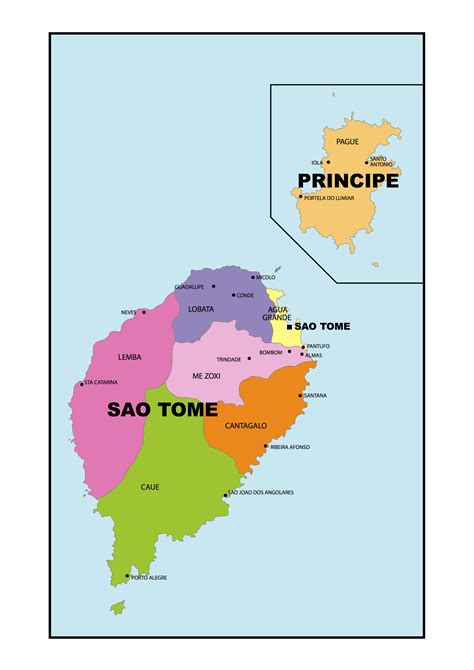 Map of São Tomé and Príncipe