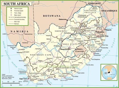 Map of South Africa