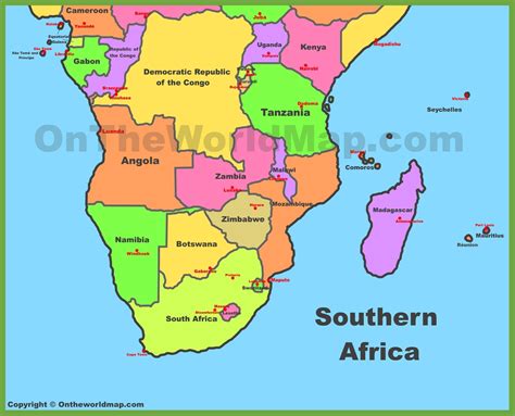 Map of Southern Africa
