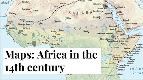 Map of West Africa in the 14th century