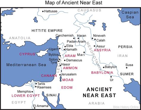 Map of the Biblical Near East
