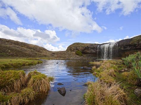 Mountain landscape in Bale Mountains National Park