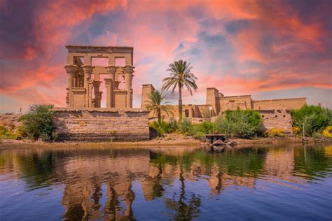 Philae Temple at sunset