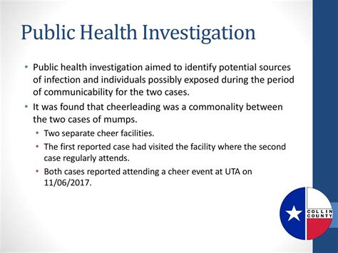 Public Health Investigation