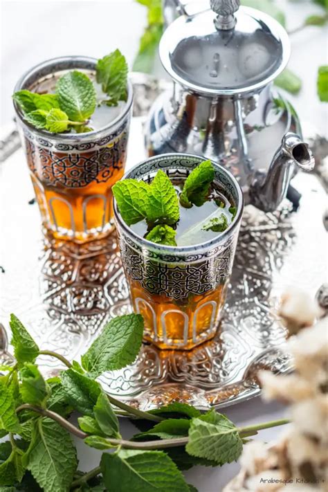 Serving Moroccan Mint Tea