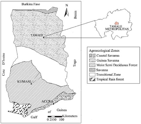 Tamale Metropolitan Area Map