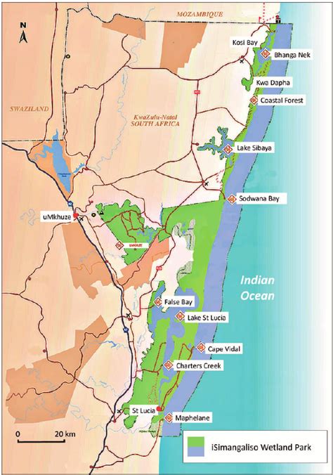 iSimangaliso Wetland Park Location